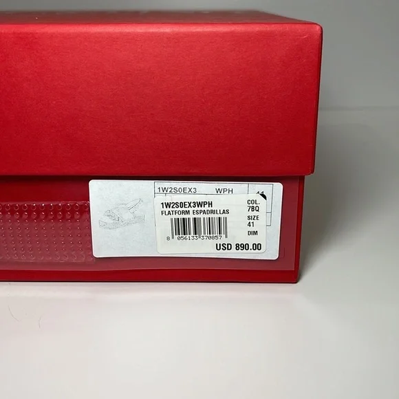 Valentino Rockstud Torchon Ankle-Strap Espadrille Wedge Sandals 41 - Picture 8 of 8